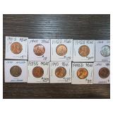 Graded Lincoln Wheat and 1943 Steel Cents