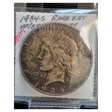 1934-S Peace Dollar VF/EF Key Date Coin