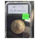2017-S Enhanced Finish Kennedy Half Dollar in Case