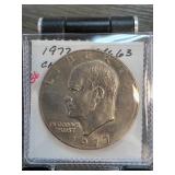 1977 Eisenhower Dollar Coin in MS63 Condition
