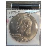 1977-D Eisenhower Dollar Coin MS64+