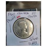 1960 Canada 50 Cents Silver Proof Coin