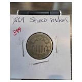 1869 Shield Nickel ï¿½ United States