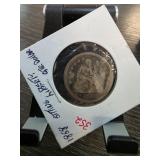 1852 United States Seated Liberty Quarter Dollar