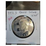 1971-S Proof Silver Eisenhower Dollar Coin