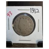 1912 Liberty Head Nickel in Display Flip