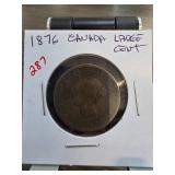 1876 Canada Large Cent Coin