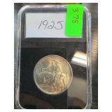 1925 Stone Mountain Silver Half in Protective Case