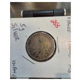 1918 France 5g Silver Coin with KM844.1