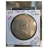 1972 Canada Silver Dollar Coin in Protective Holde