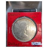 1960 Canadian Silver Dollar Coin in Protective Cas