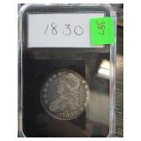 1830 Capped Bust Half Dollar Coin
