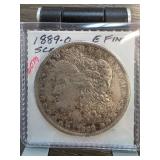 1889-O Morgan Silver Dollar in VF Condition