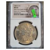 1883-O Morgan Silver Dollar MS 64 by NGC