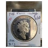 1998 Canada Proof Silver Dollar Norman Bethune