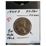 1944-D Double Die Obverse Lincoln Wheat Cent