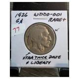 1926 Buffalo Nickel with WDDO-001 Error