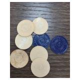 Eight Mississippi Tax Tokens