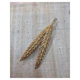 Gold-Tone Leaf Motif Brooch with Textured Detail