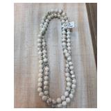 White Buffalo Turquoise Bead Necklace