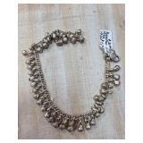 Silver Belly Dancer Anklet With Bells