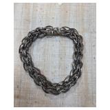 Sterling Silver Braided Chain Bracelet