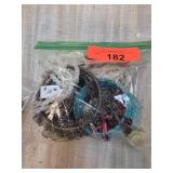 Costume Jewelry in Plastic Bag