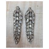 Rhinestone Clip-On Earrings
