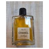 Chanel No. 5 Perfume Bottle with Contents