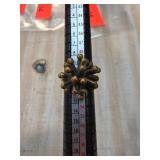 Mid-Century Brutalist Brass Ring with Unique Desig