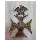 Heraldic Florenza Maltese Cross with Eagle Pin