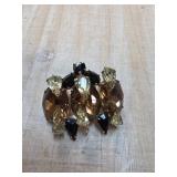 Kramer Rhinestone Pin with Gold-Tone Setting