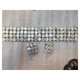 Mother-of-Pearl Bracelet and Earring Set