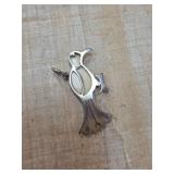 Sterling Silver Bird-Shaped Pendant
