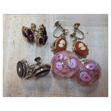 Vintage Clip-On Earrings and Screw-Back Earrings