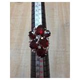 Garnet Ring with 14K Markings, Not Gold