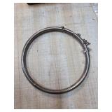 Sterling Silver Round Bangle Bracelet with Clasp