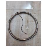 Sterling Silver Hinged Bangle Bracelet with Safety