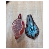 Glass Crystal Pendant Charms in Abstract Designs