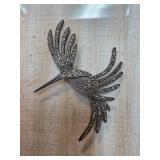Sterling Silver and Marcasite Bird Brooch