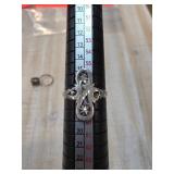 Silver Ring with Decorative Cutout Design