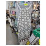 Ironing Board with Gray Geometric Patterned Cover