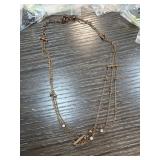 Sterling Silver Multi-Strand Necklace with Accents