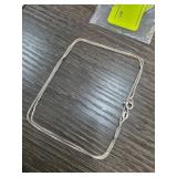 Sterling Silver Chain Necklace with Spring Ring Cl