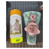 Holly Hobbie and Floral Wall Vase Set