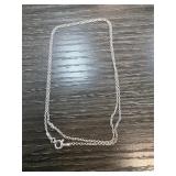 Sterling Silver Chain Necklace with Clasp