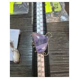 Sterling Silver Ring with Purple Stone Accent