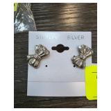 Sterling Silver Bow Earrings