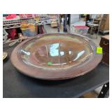 Handcrafted Ceramic Glazed Platter With Iridescent