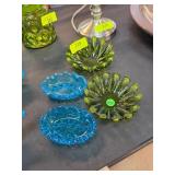 Pressed and Hand-Blown Glass Dishes